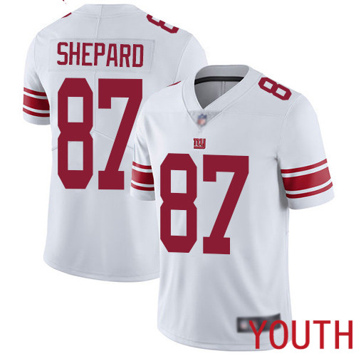 Youth New York Giants #87 Sterling Shepard White Vapor Untouchable Limited Player Football NFL Jersey->youth nfl jersey->Youth Jersey